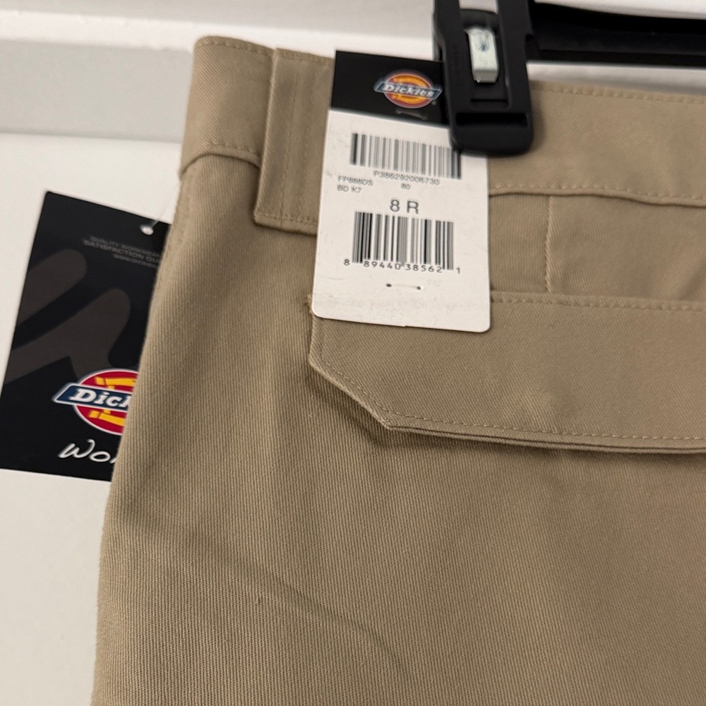Dickies Women's Straight Leg Pants in Khaki Tan
